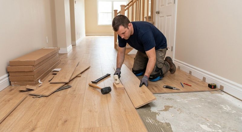 Laminate Floor Installation in Natick, MA