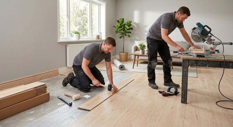 Laminate Floor Installation in Norton, MA