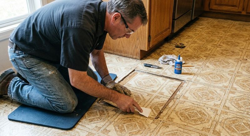 Linoleum Floor Installation in Chestnut Hill, MA