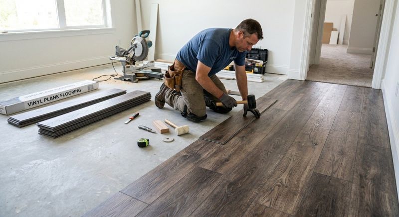 Linoleum Floor Installation in Foxboro, MA