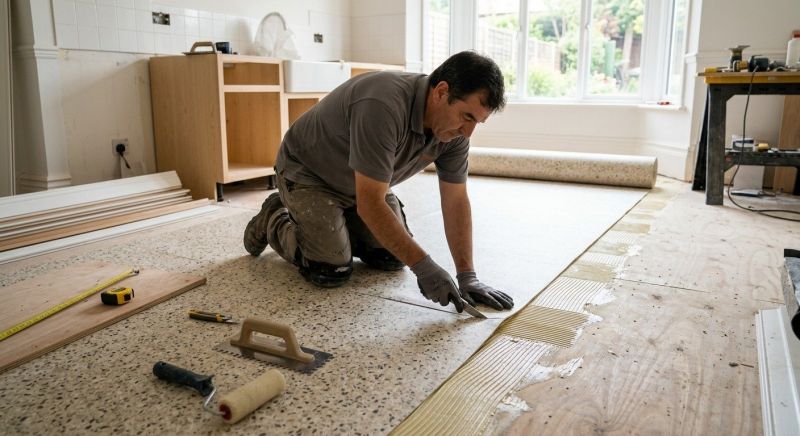 Linoleum Floor Installation in Newton, MA