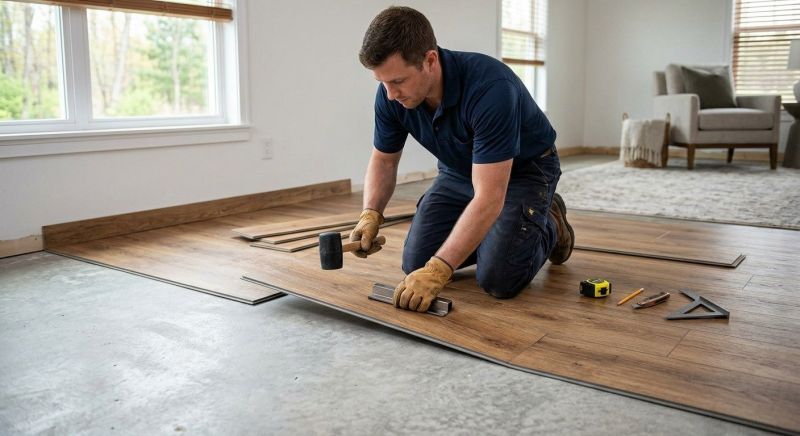 Luxury Vinyl Tile Installation in Malden, MA