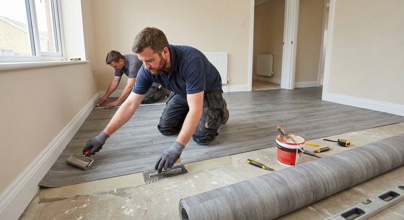Sheet Flooring Installation in Hingham, MA