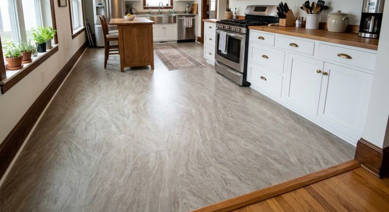 Sheet Linoleum Installation in Holbrook, MA