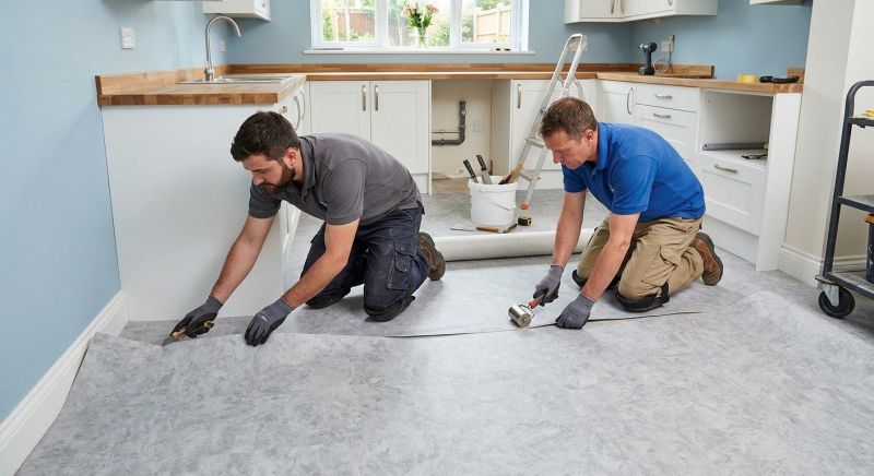Sheet Linoleum Installation in Hingham, MA