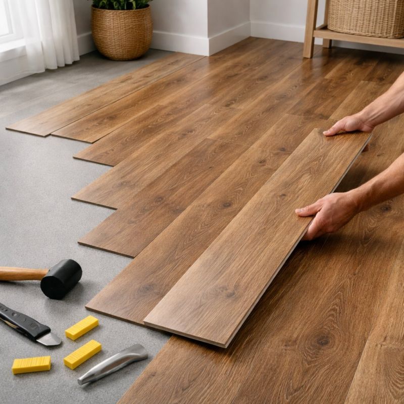 Vinyl Plank Floor Installation in Hingham, MA